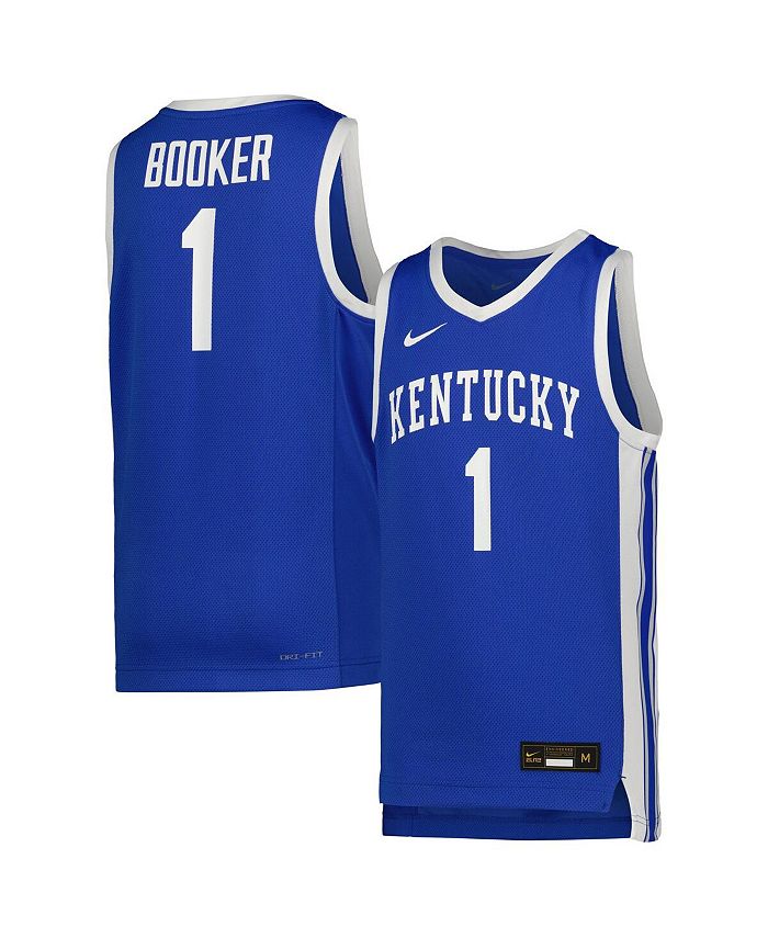 Nike Big Boys #1 Royal Kentucky Wildcats Icon Replica Basketball Jersey ...