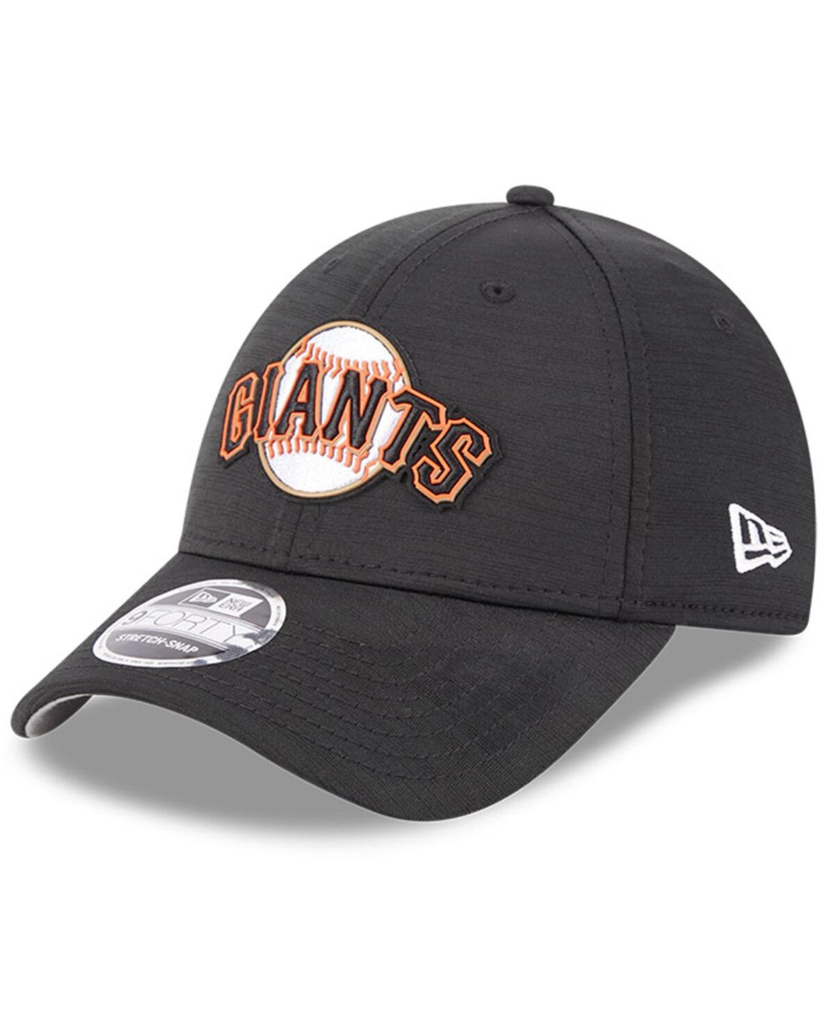 Men's New EraSan Francisco Giants 2023 Clubhouse 9FORTY Snapback Hat - Black