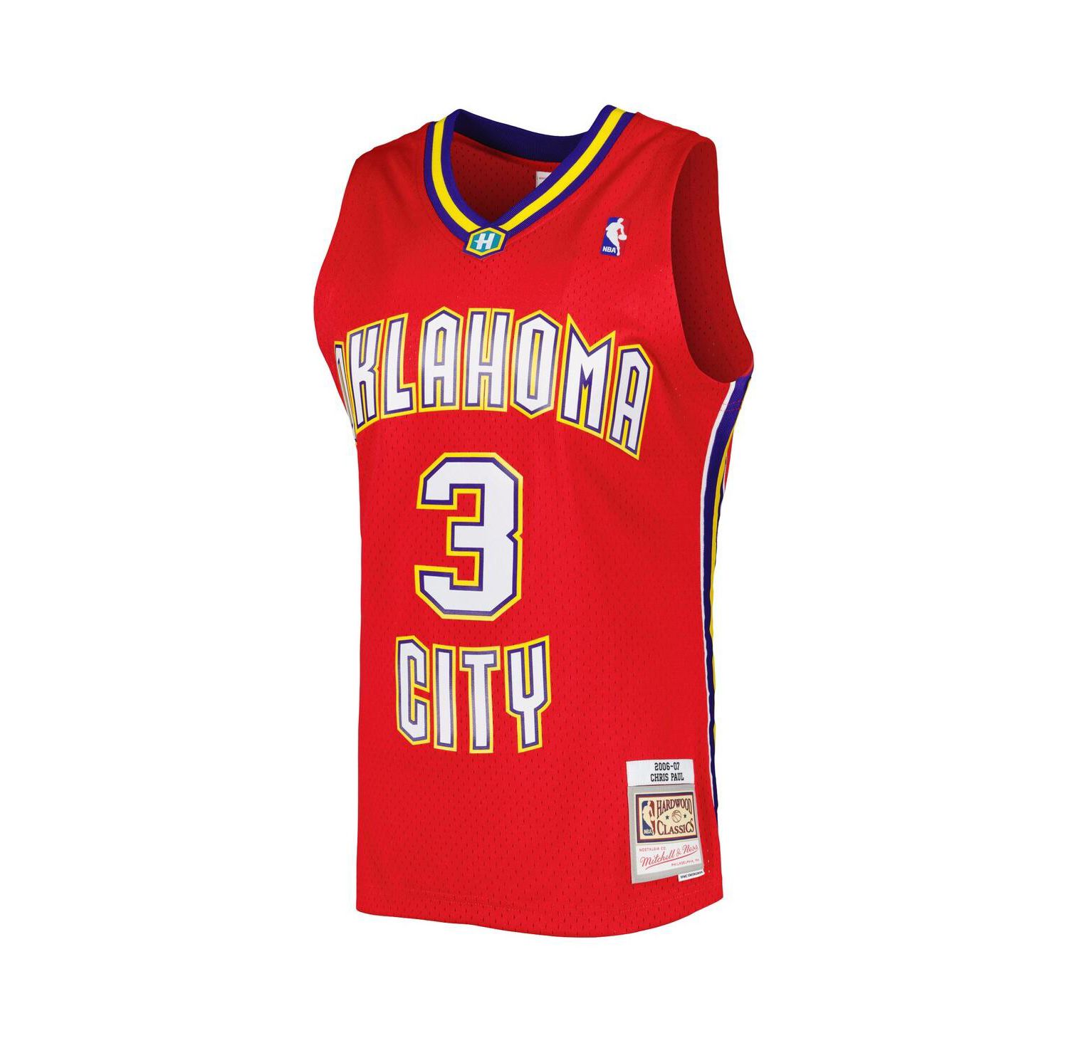 Men's Chris Paul Red New Orleans Hornets Hardwood Classics 2006-07 Swingman Jersey
