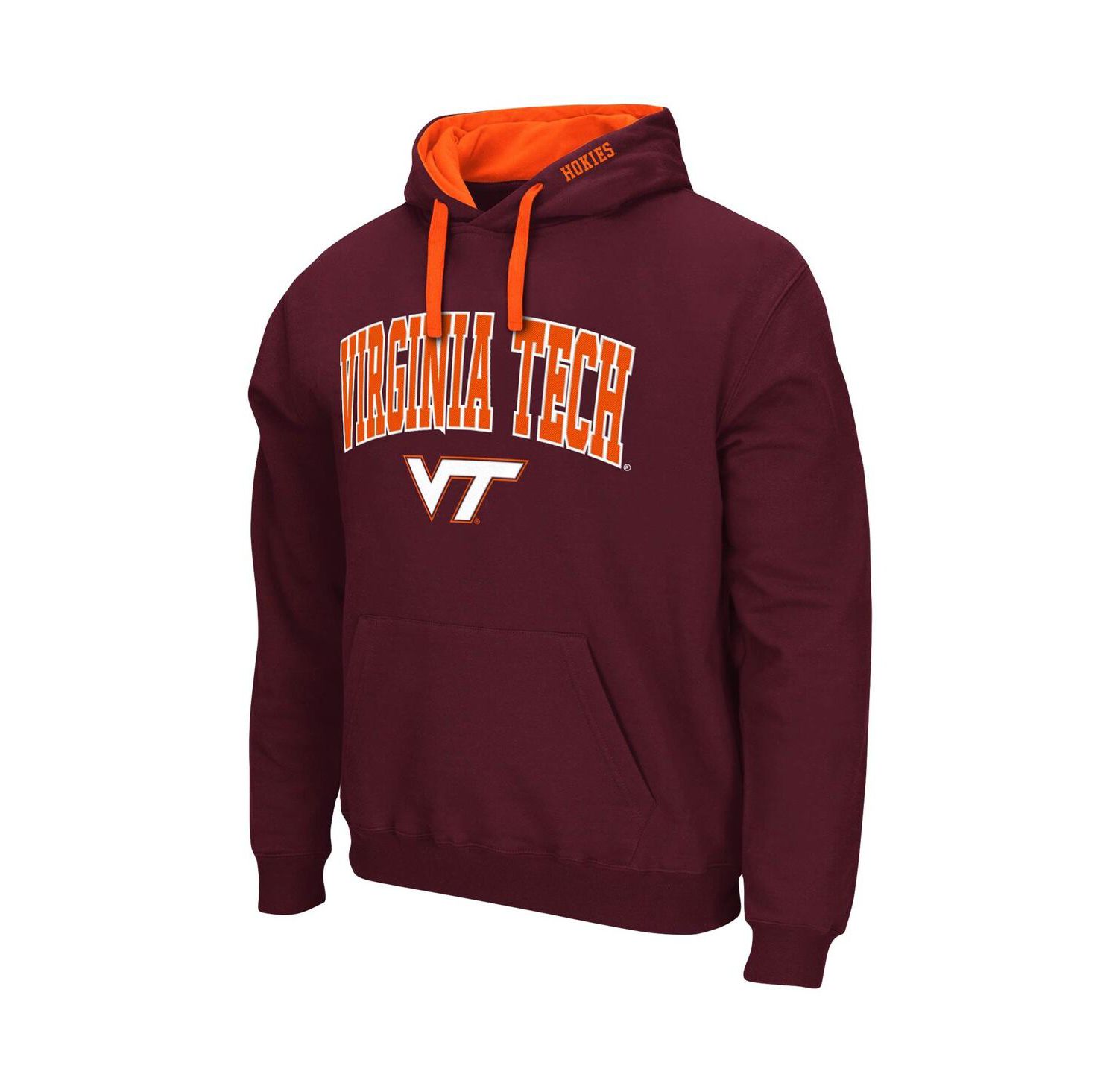 Men's Maroon Virginia Tech Hokies Big and Tall Arch and Logo 2.0 Pullover Hoodie