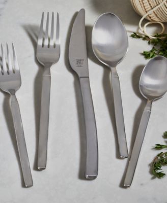 Opus Satin 18/10 Stainless Steel 45 Pc. Flatware Set, Service for 8