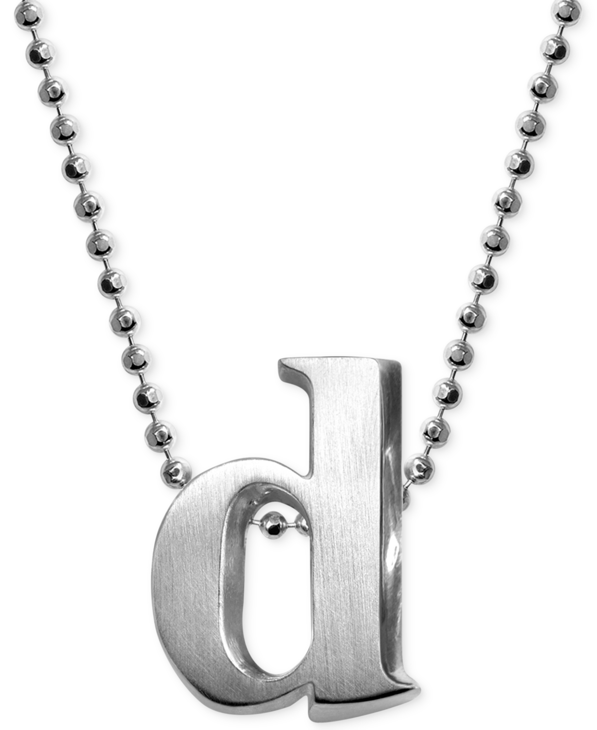 Alex Woo Little Letter by Alex Woo Initial Pendant Necklace in Sterling Silver