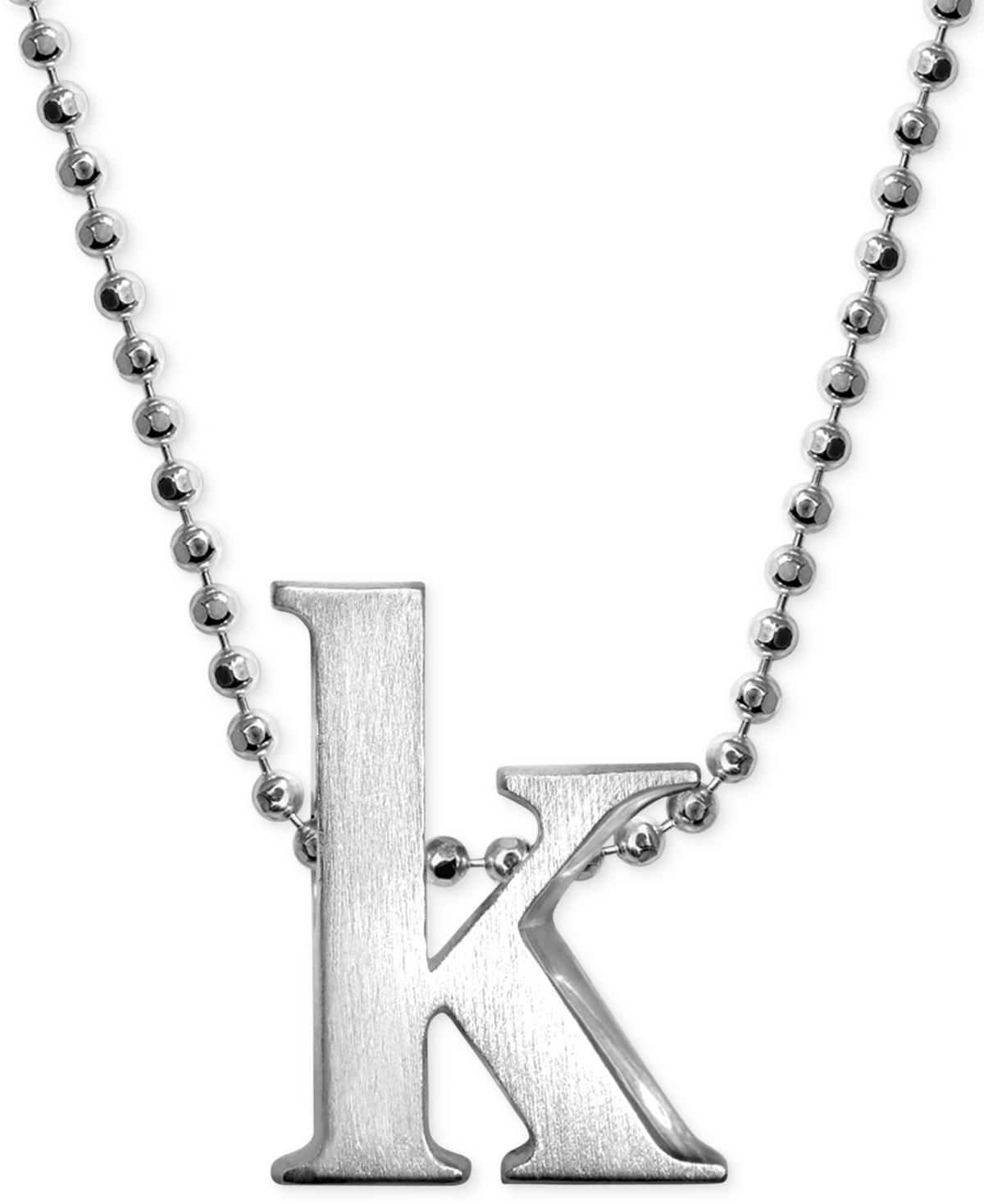 Little Letter by Alex Woo Initial Pendant Necklace in Sterling Silver - Z