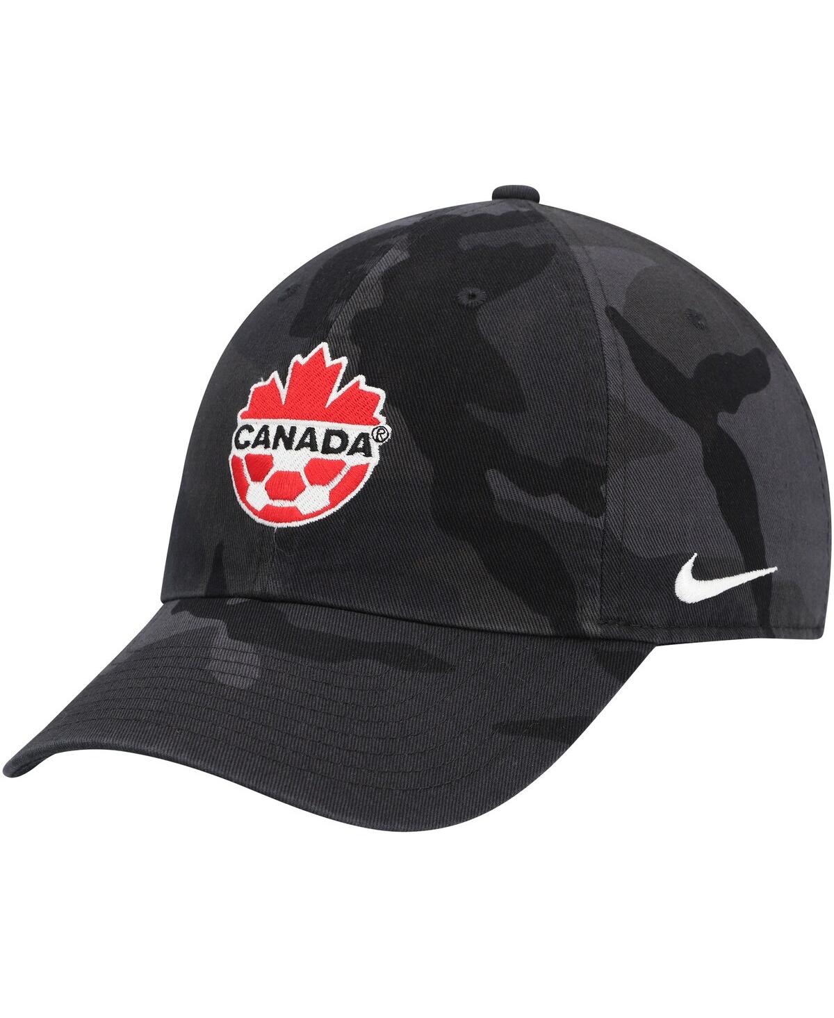 Shop Nike Men's  Camo Canada Soccer Campus Adjustable Hat