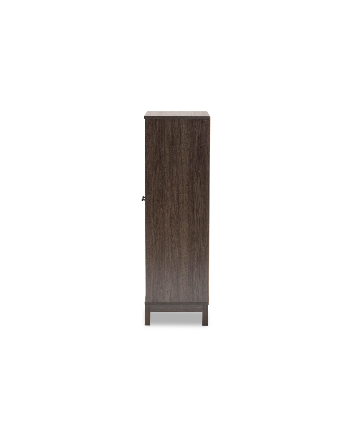 Baxton Studio Closeout!  Trenton Modern And Contemporary 45.25" Finished Wood 1-drawer Wine Storage C In Dark Brown
