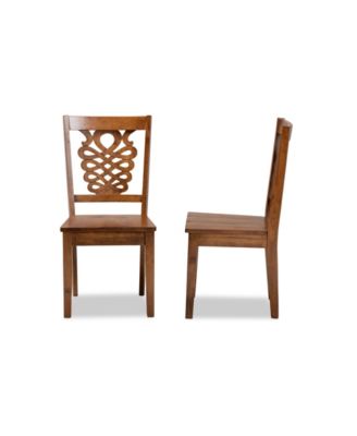 Gervais Modern and Contemporary Transitional 2-Piece Finished Wood Dining Chair Set