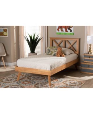 Galvin Modern and Contemporary Twin Size Finished Wood Platform Bed