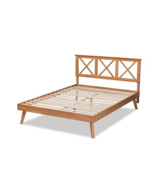 Galvin Modern and Contemporary Queen Size Finished Wood Platform Bed