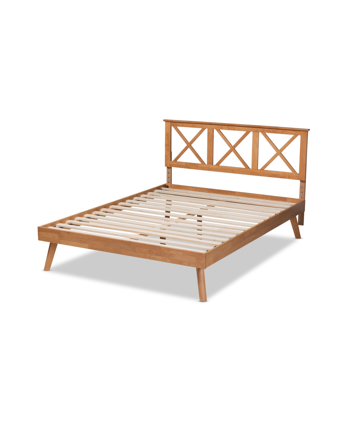 Baxton Studio Galvin Modern And Contemporary Queen Size Finished Wood Platform Bed In Brown