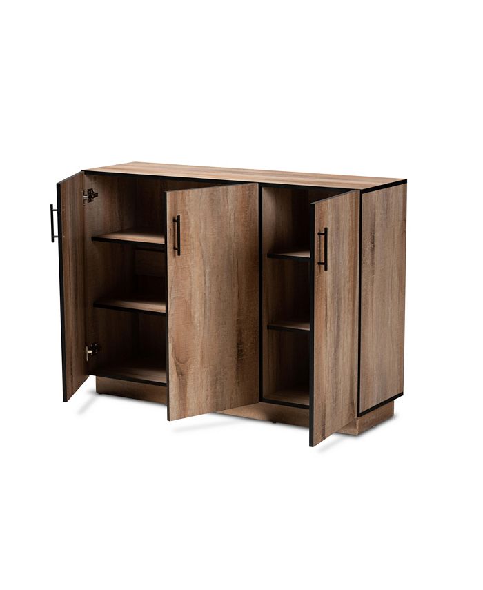 Baxton Studio Patton Modern and Contemporary 47.2" Finished Wood 3Door