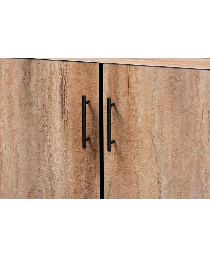 Baxton Studio Patton Modern and Contemporary 47.2" Finished Wood 3Door