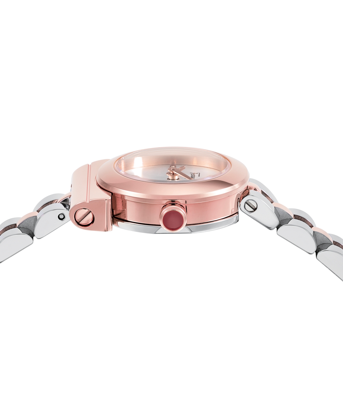 Shop Ferragamo Salvatore  Women's Swiss Gancini Two Tone Stainless Steel Bracelet Watch 23mm