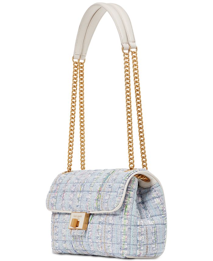 kate spade new york Evelyn Quilted Tweed Small Convertible Shoulder Bag