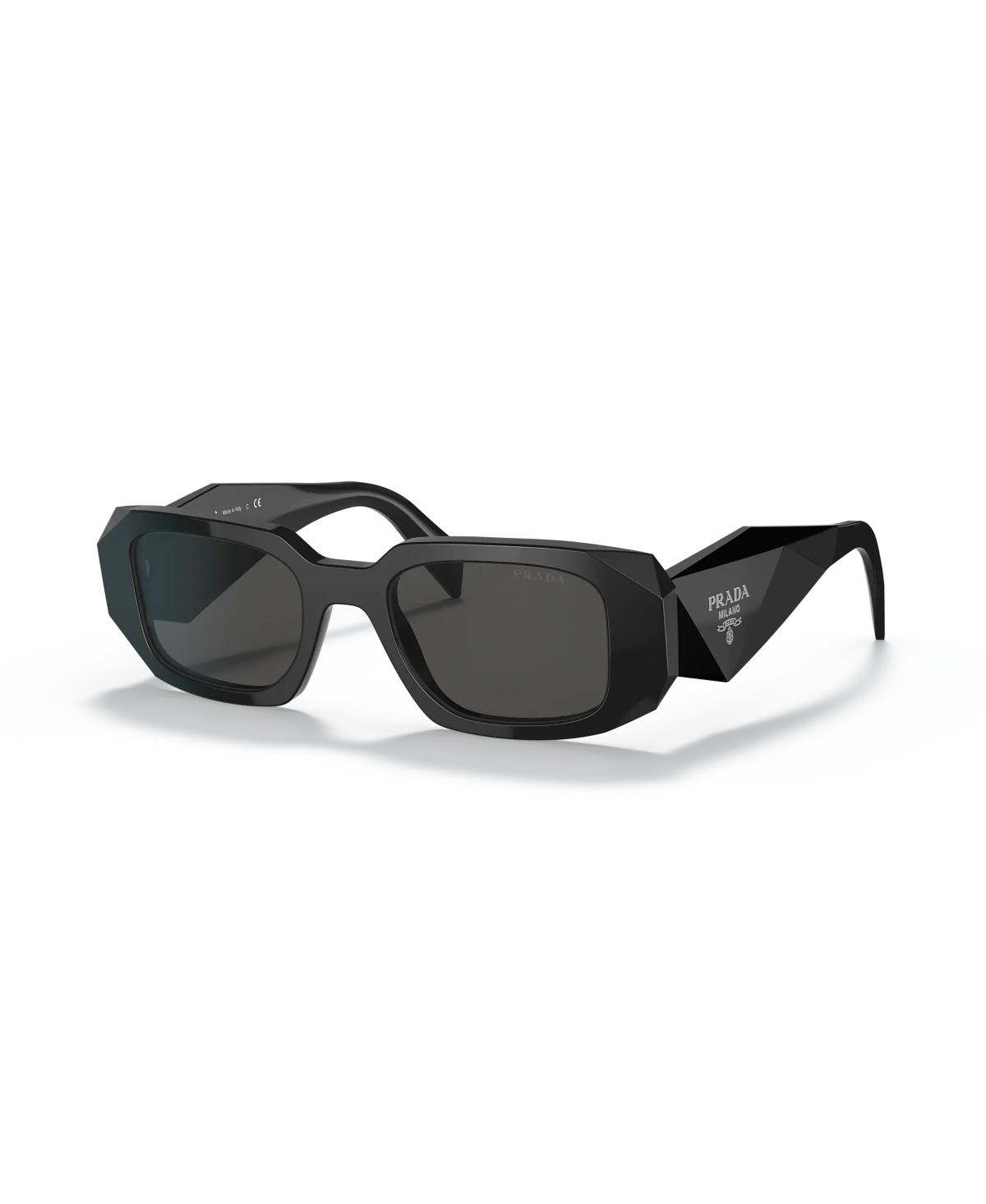 Prada Women's Low Bridge Fit Sunglasses, Pr 17wsf In Black
