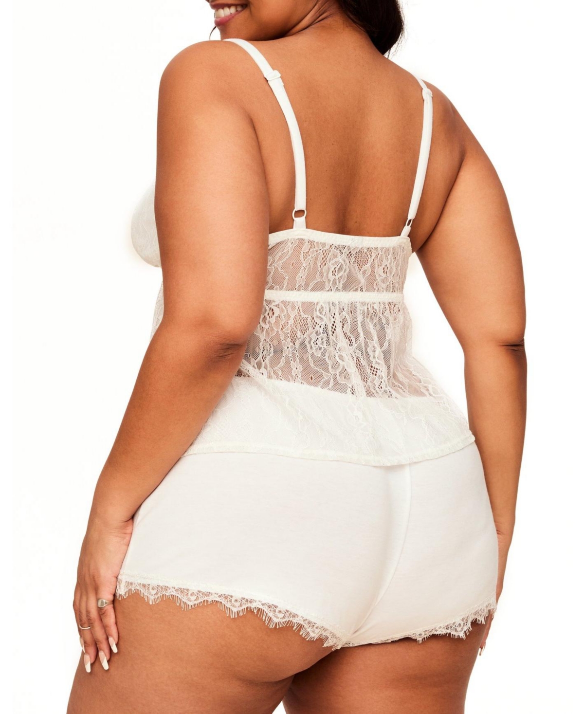 Adore Me Plus Size Niomi Pajama Camisole & Short Pajama Set