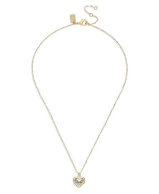 Faux Stone Heart Pendant Necklace