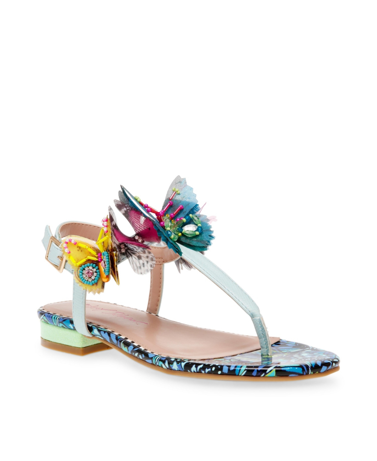 Betsey Johnson Women's Prilla Butterfly Embellished Thong Sandal Women's Shoes