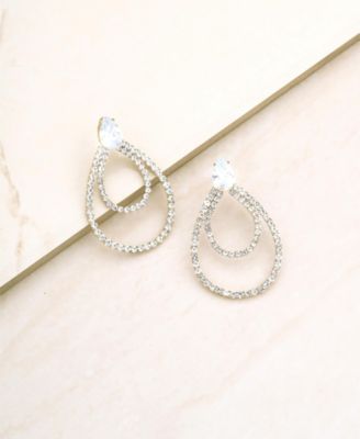 Crystal Serenity Earrings in 18K Gold Plating
