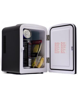 Chill Personal and portable Mini Fridge Cooler and Warmer - 6-can Capacity
