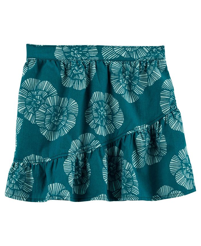 Carter's Little Girls Summer Floral Print Linen Skirt Macy's