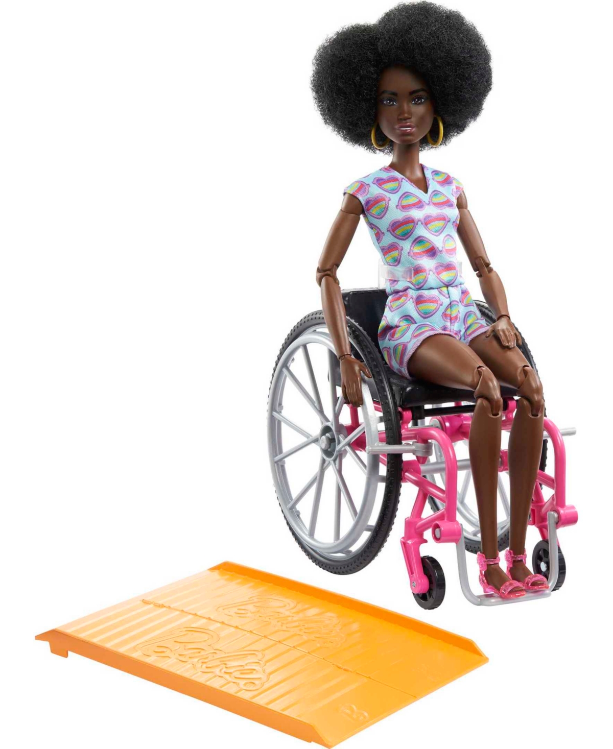 Barbie Kids' Fashionistas Doll With Wheelchair And Ramp In Multi-color