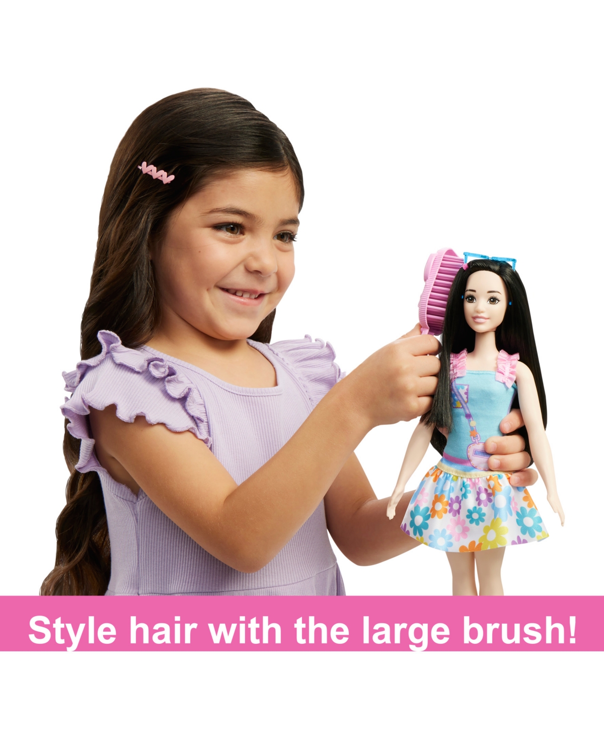 Shop Barbie My First Doll With Black Hair And Fox In Multi-color