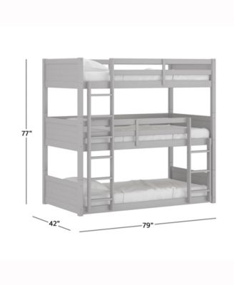 By Living Essentials Wood Capri Triple Bunk Bed