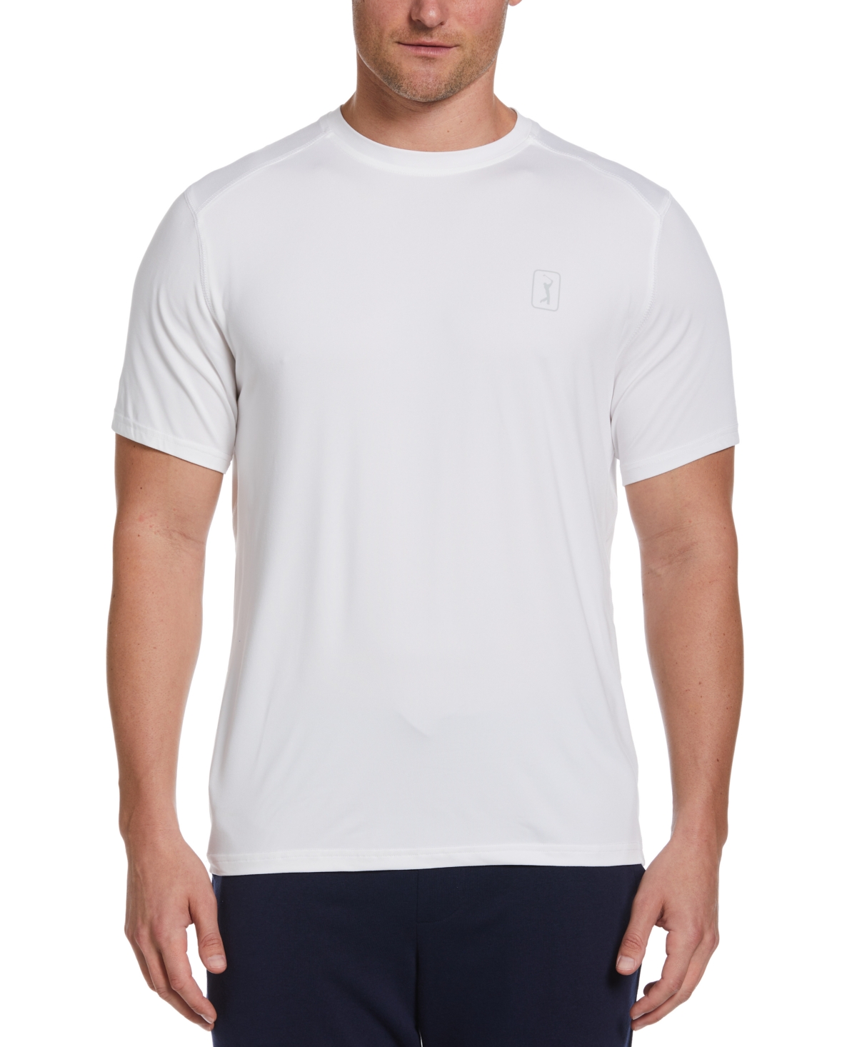 Pga Tour Men's Heathered T-shirt In Bright White