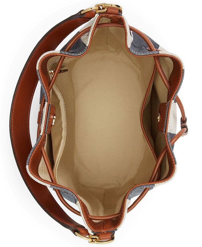 Lauren Ralph Lauren Andie Logo Canvas Medium Drawstring Bag Macy's