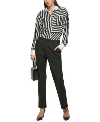 Petite Straight-Leg Suiting Pants, First&commat;Macy’s