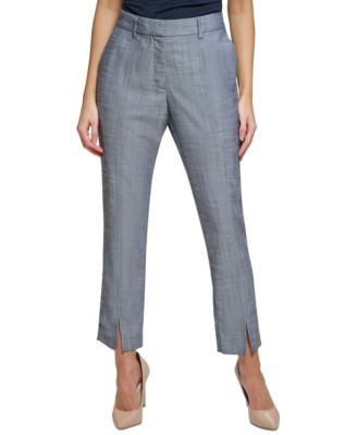 Tommy Hilfiger - Women's Front-Vent Mid-Rise Straight-Leg Pants