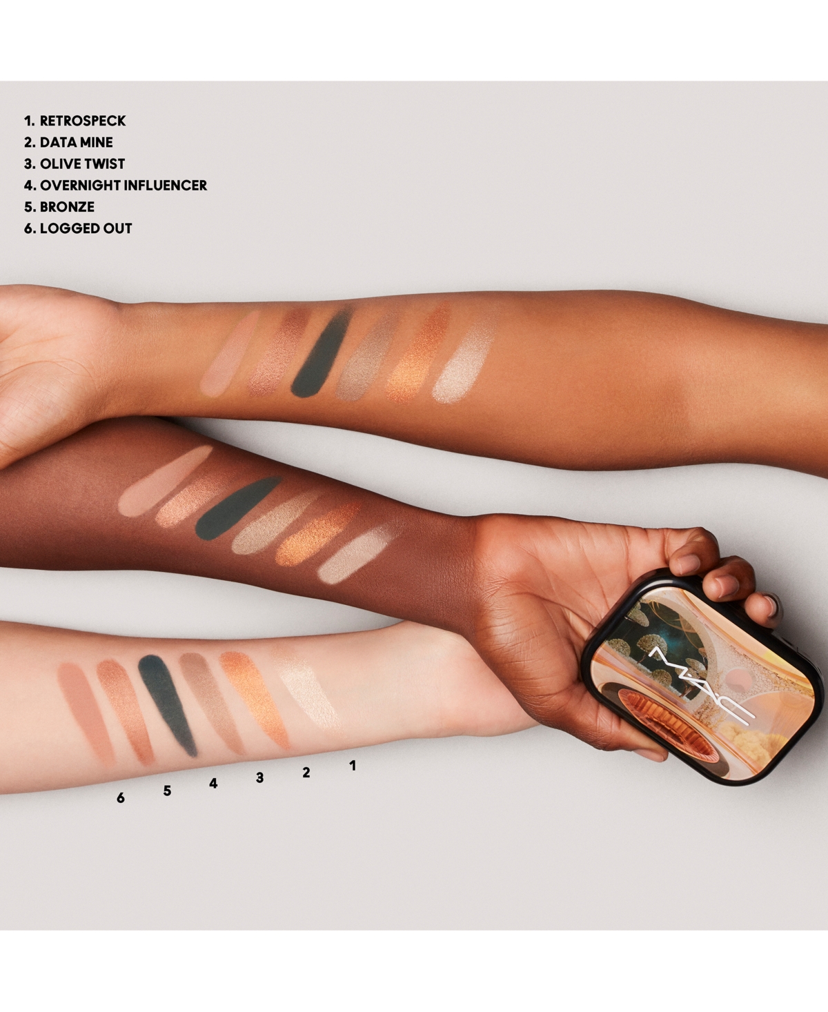 Shop Mac Connect In Colour Eye Shadow Palette In Bronze Influence