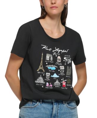 KARL LAGERFELD PARIS - Women's Signature Logo T-Shirt