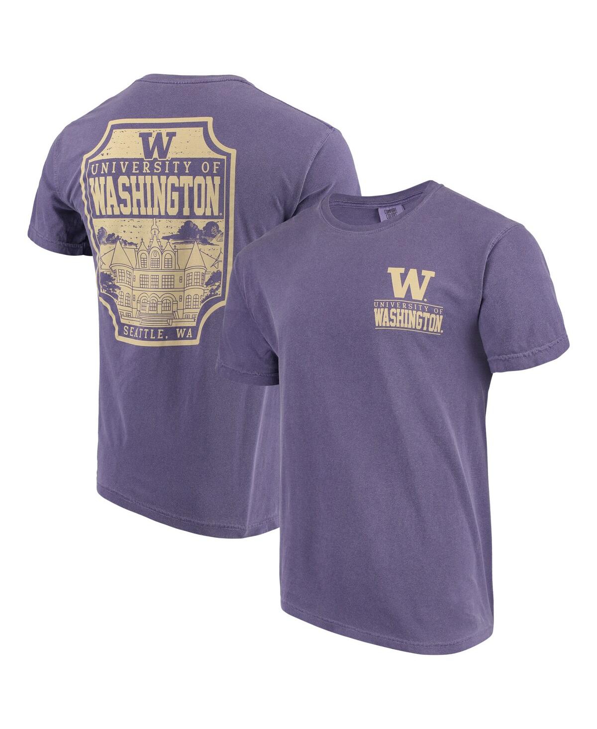 Men's Purple Washington Huskies Comfort Colors Campus Icon T-shirt - Purple