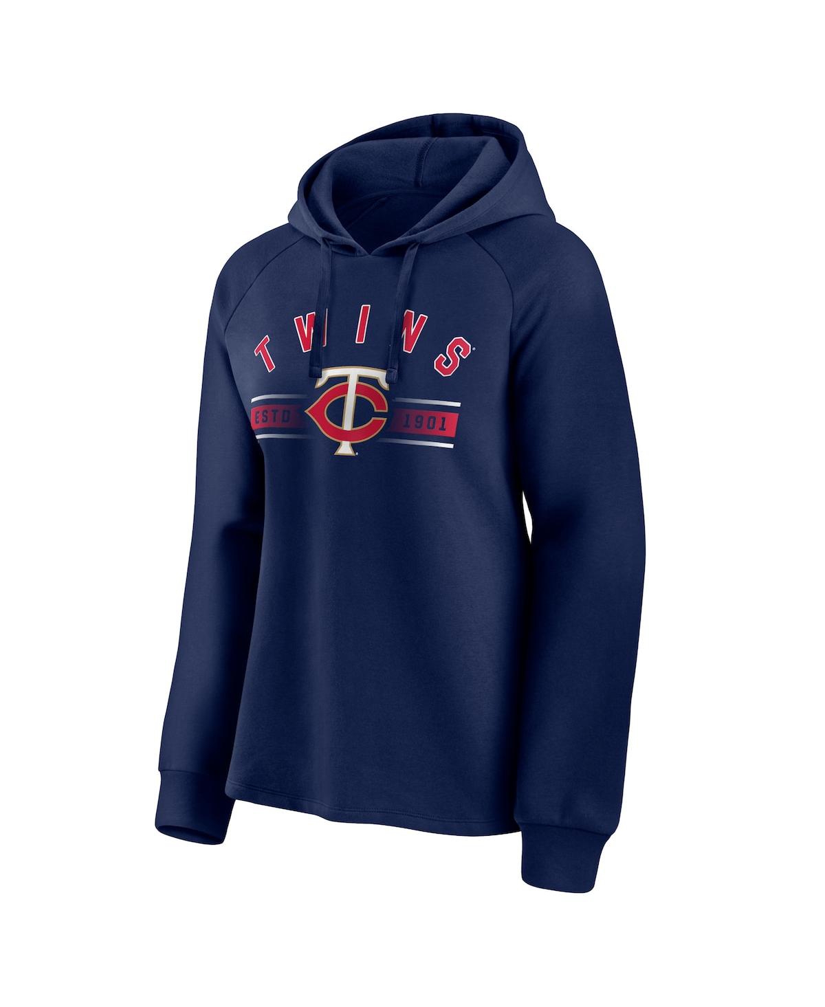 Fanatics Branded Navy Minnesota Twins Perfect Play Raglan Pullover Hoodie In Navy