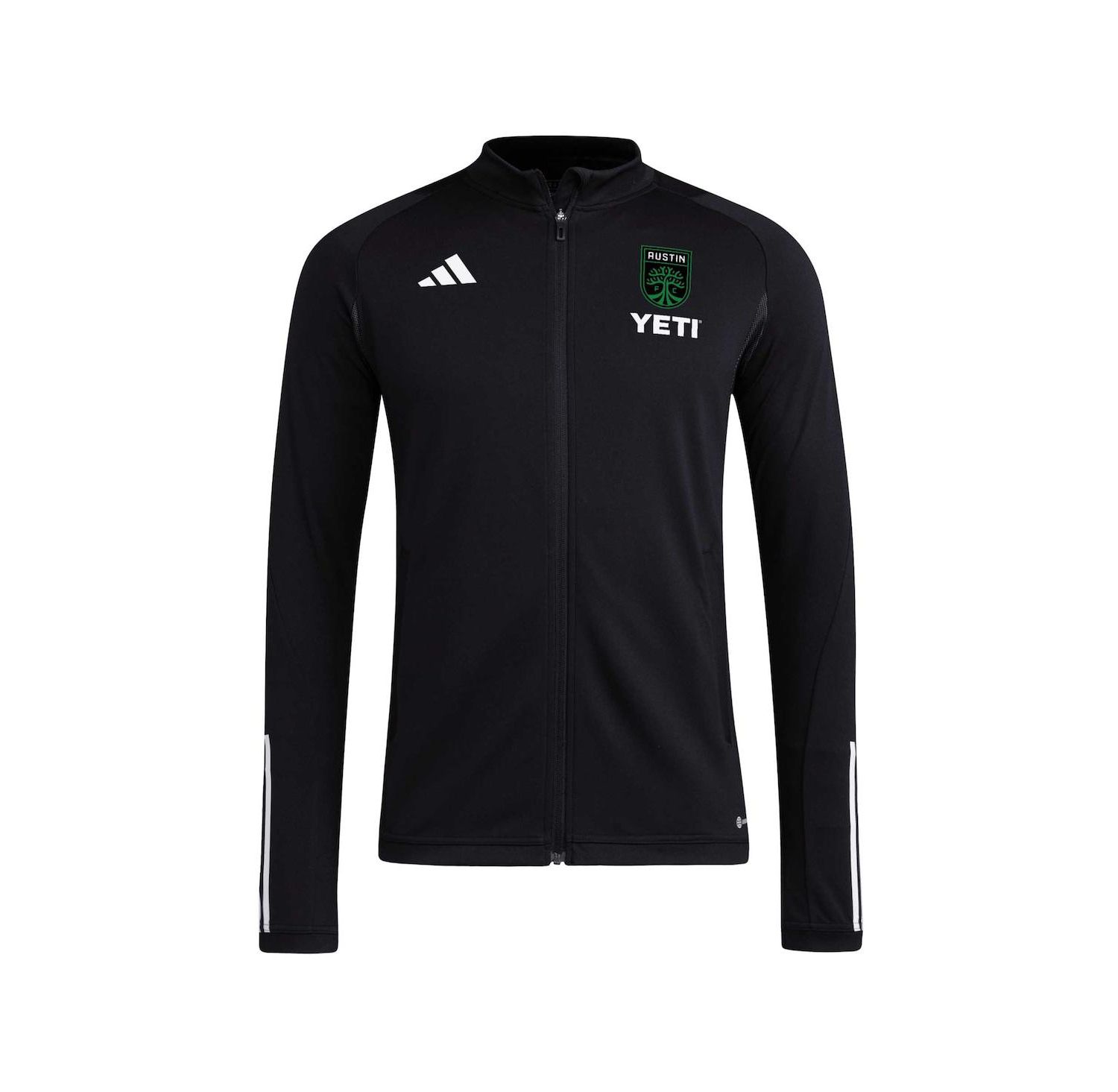 Men's Black Austin FC 2023 On-Field AEROREADY Full-Zip Training Top