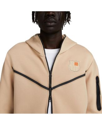Men's Nike Tan Barcelona Tech Fleece Windrunner Full-Zip Hoodie