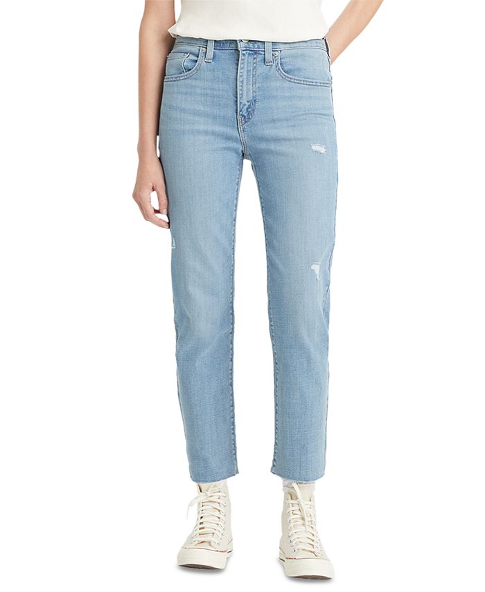 Levi's Women's 724 Straight-Leg Cropped Jeans & Reviews - Jeans - Women -  Macy's