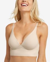 Hanes Invisible Embrace Women's Wireless T-Shirt Bra, Seamless Galactic Red  M