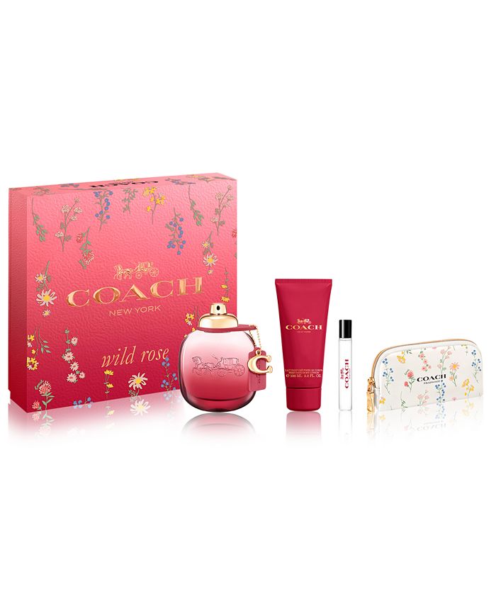 COACH 4-Pc. Wild Rose Eau de Parfum Gift Set & Reviews - Perfume - Beauty -  Macy's