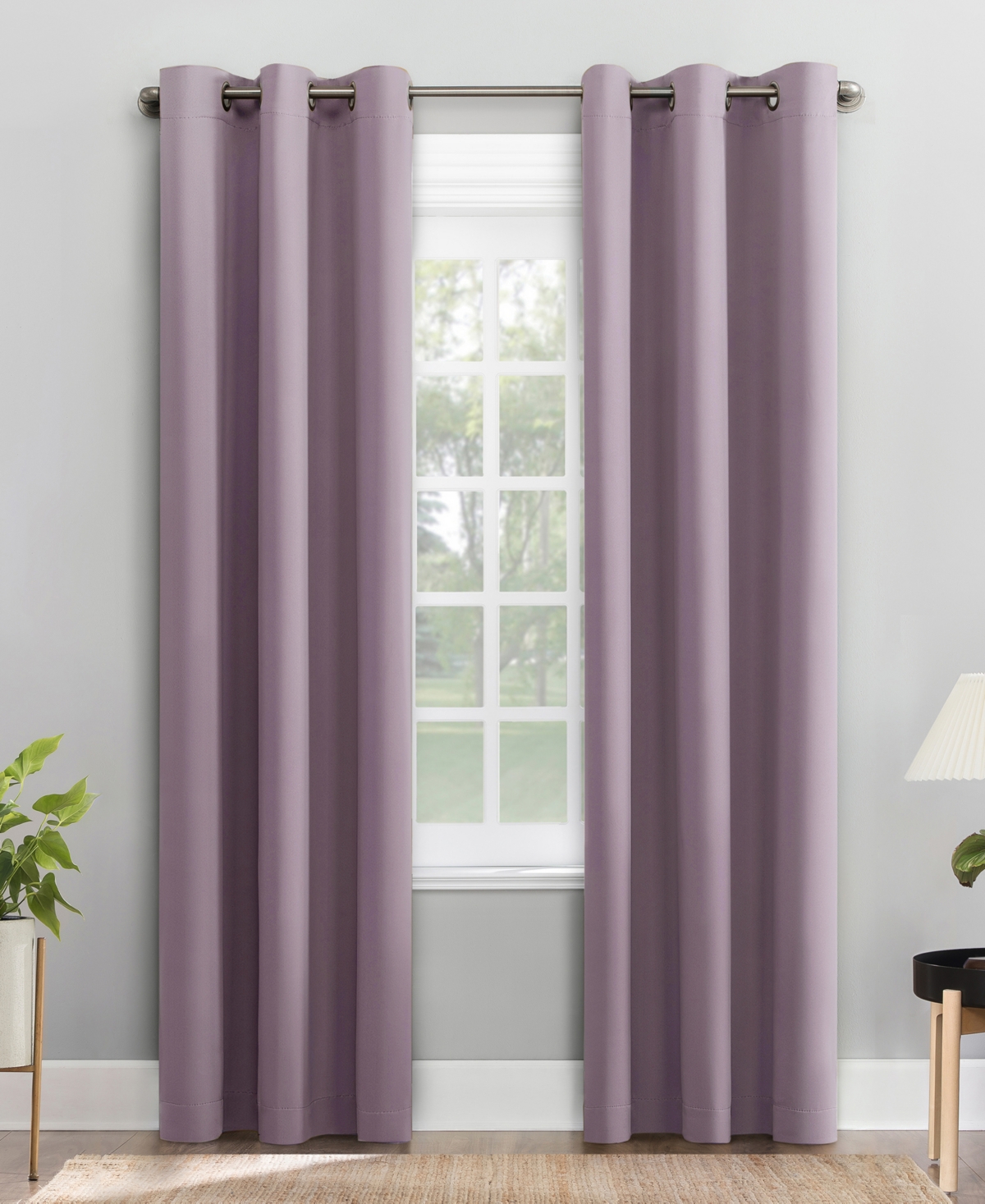 Sun Zero Preston Energy Saving Blackout Grommet Curtain Panel