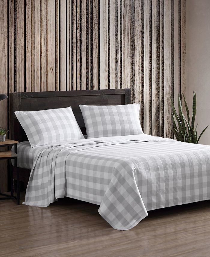Eddie Bauer 200Thread Count Cotton Flannel Sheet Set, Queen Macy's