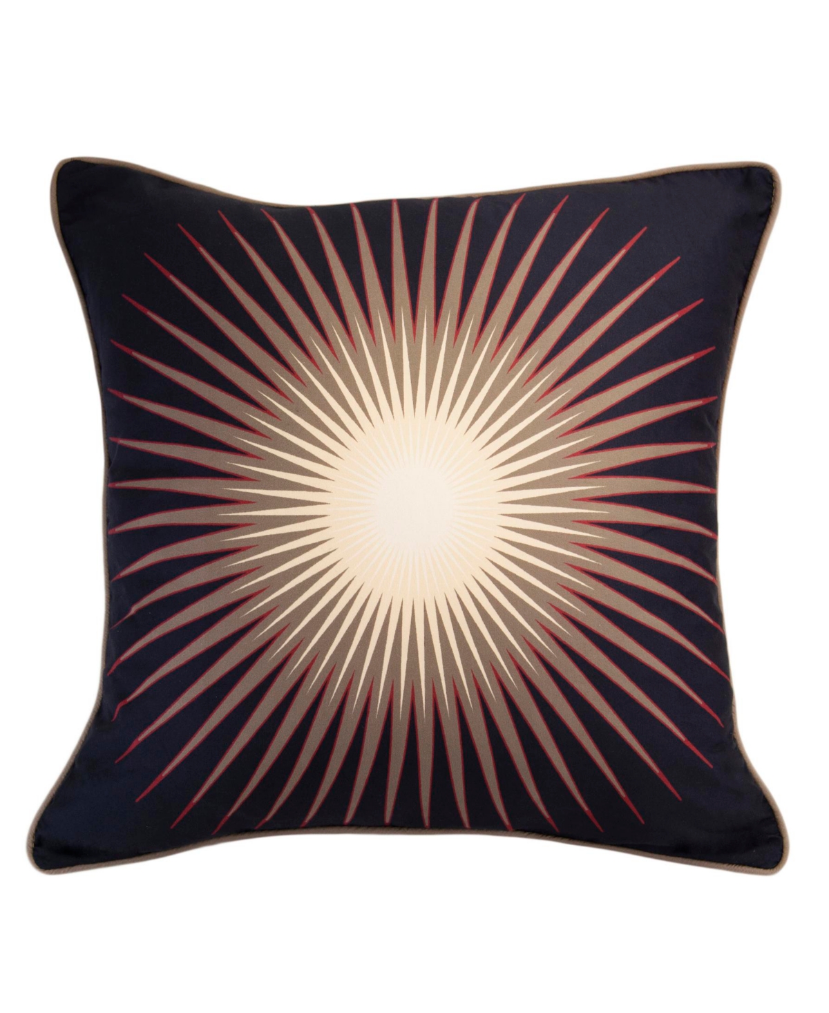 Donna Sharp Mojave Red Starburst Decorative Pillow, 18" X 18" In Multi