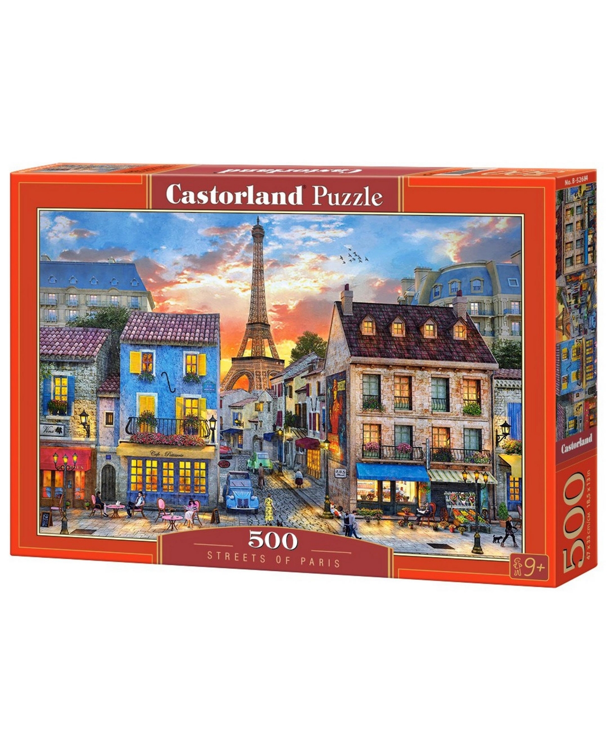 Castorland Streets Of Paris Jigsaw Puzzle Set, 500 Piece In Multicolor