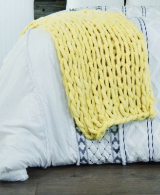 Chenille Knitted Throw, 40" x 50"