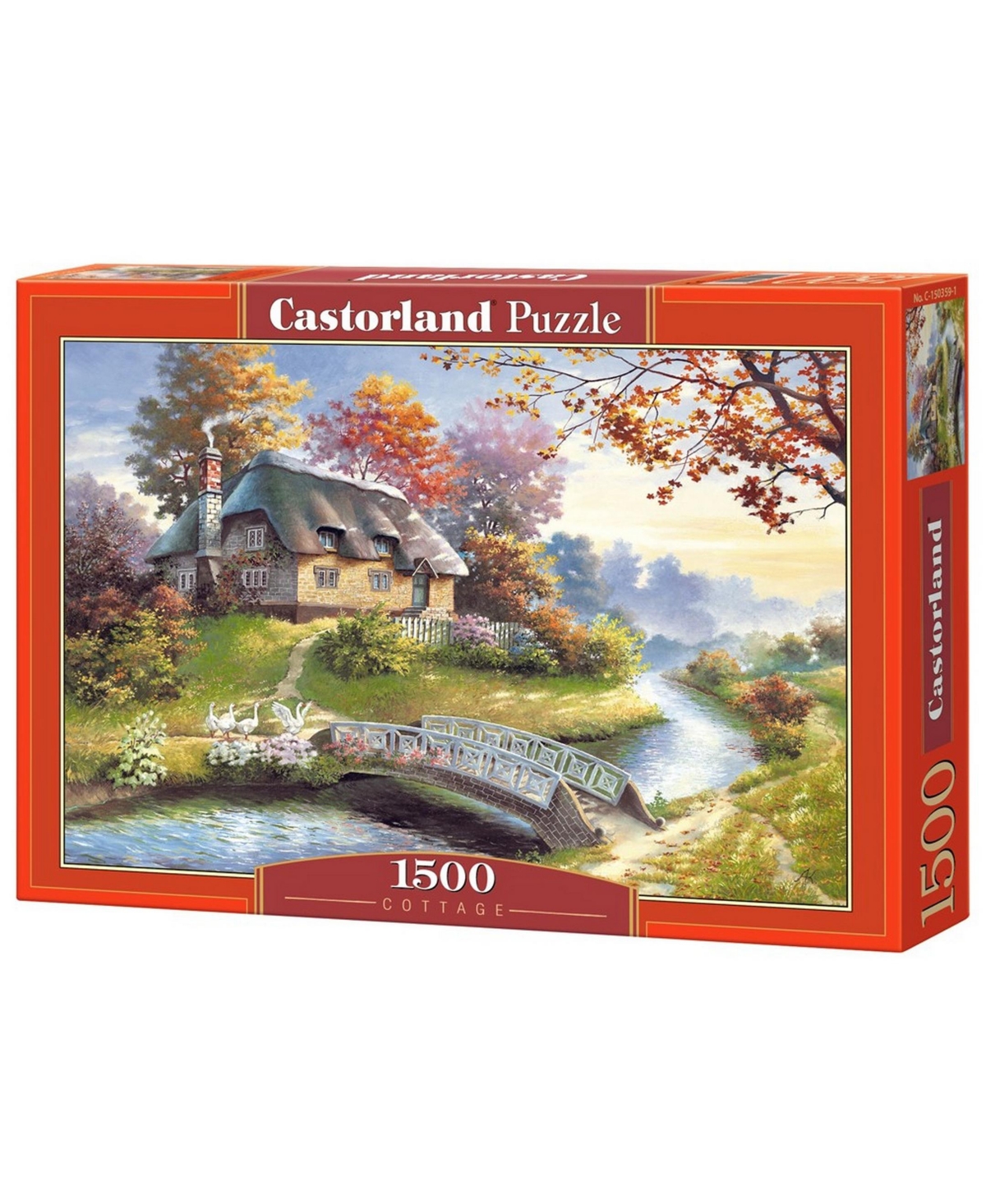 Castorland Cottage Jigsaw Puzzle Set, 1500 Piece In Multicolor