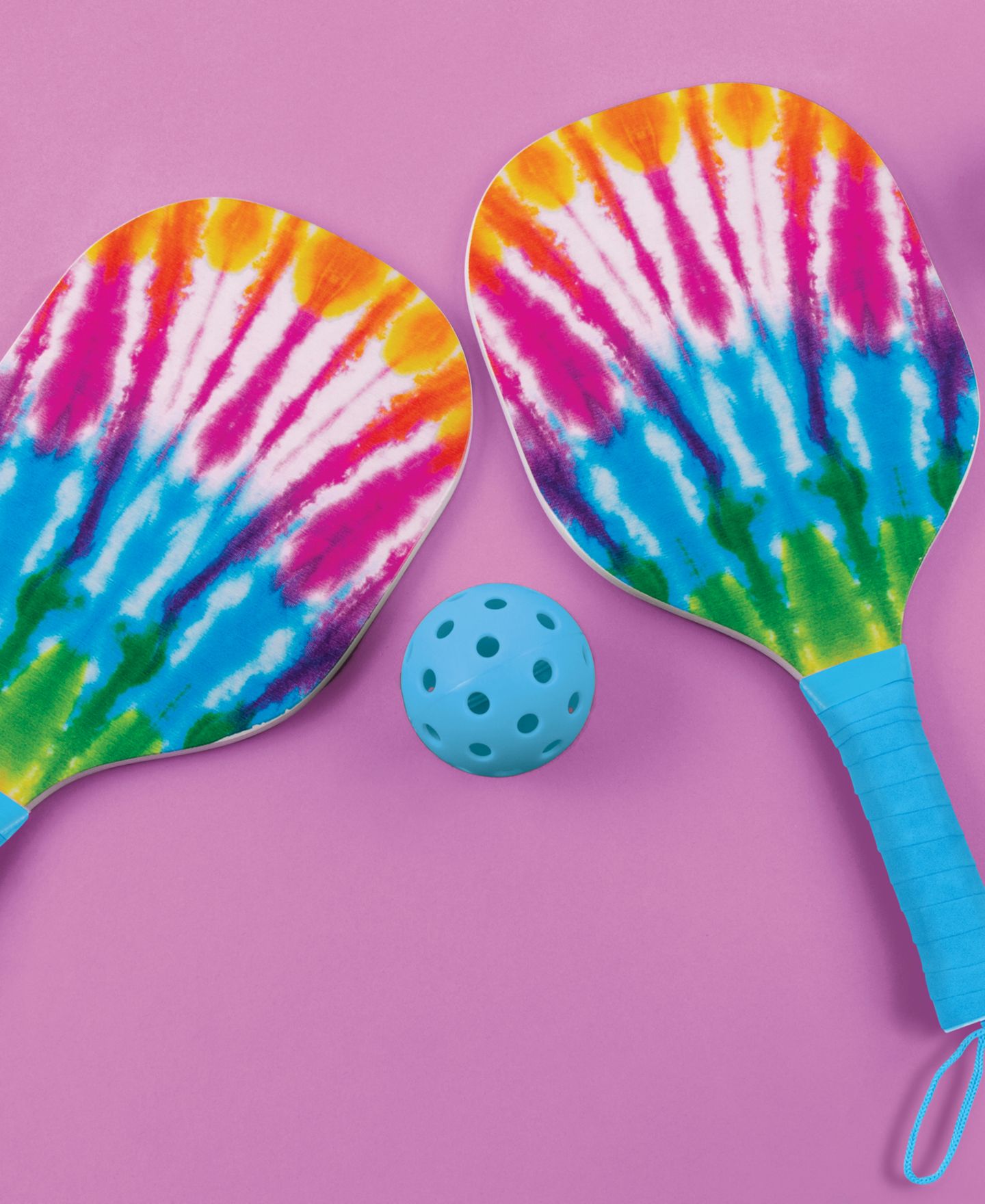 Детские игрушки 3C4G Cool 2 B Kind Tie-Dye 2-Player Pickleball Set, 6-Piece Set, Ages 8+ — фото 4