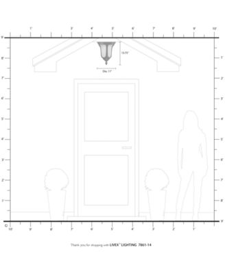 Oxford 2 Light Outdoor Ceiling Mount