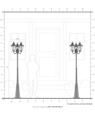 Oxford 3 Light Outdoor Post Light