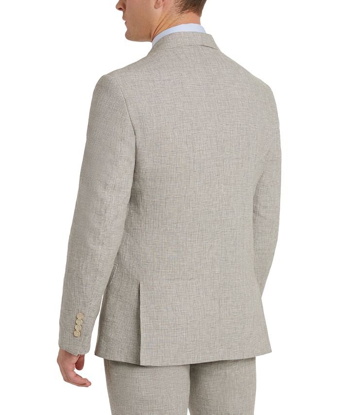 Tallia Men's SlimFit Tan Houndstooth Suit Jacket Macy's